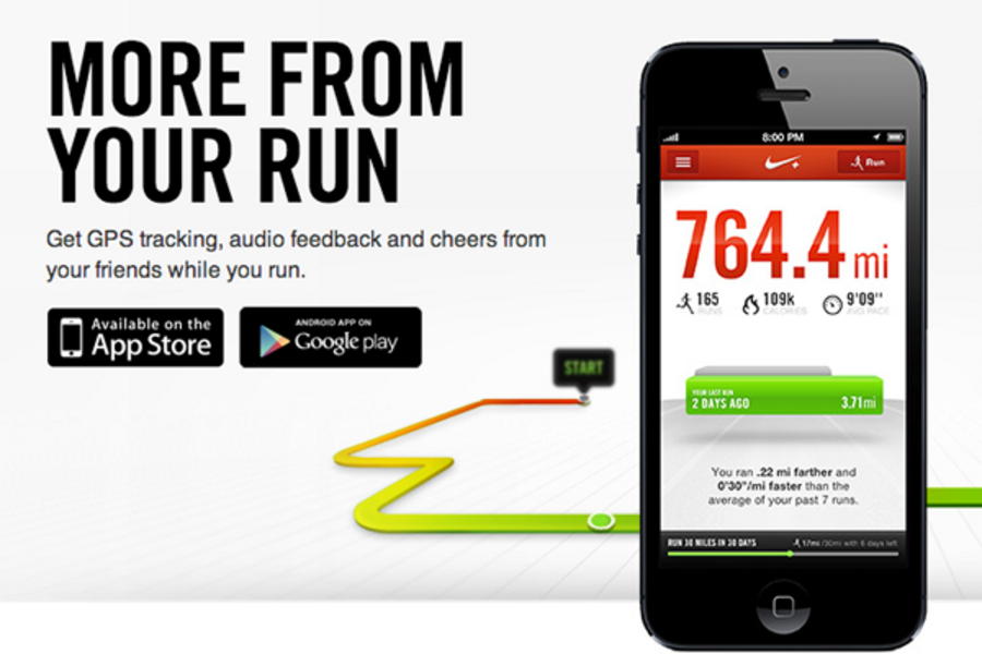 Running nike+ sale android